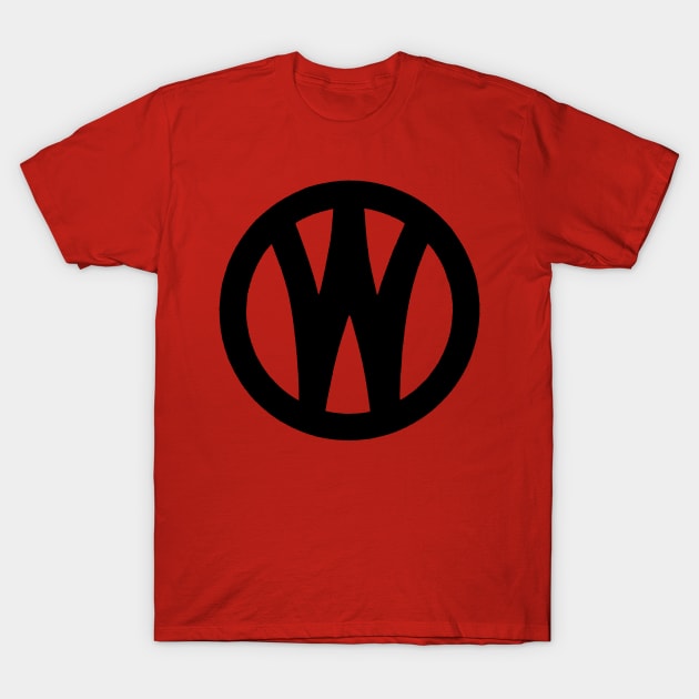 O&W Railroad NYO&W Railway Black Logo T-Shirt by MatchbookGraphics